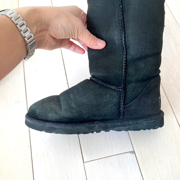 UGG Classic Tall Boots - Black - Size 36 - Picture 12 of 16